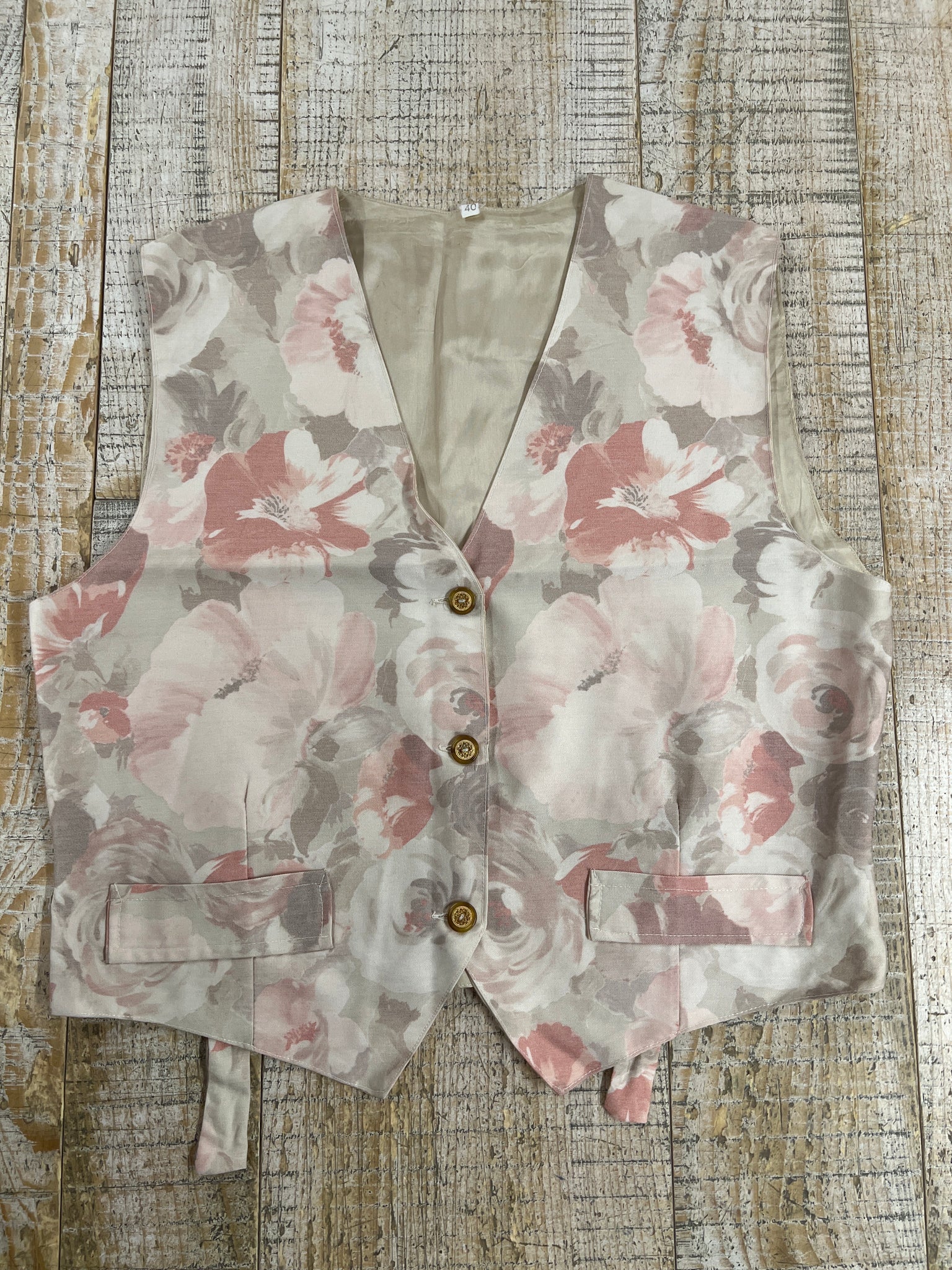 Gilet no brand fiori