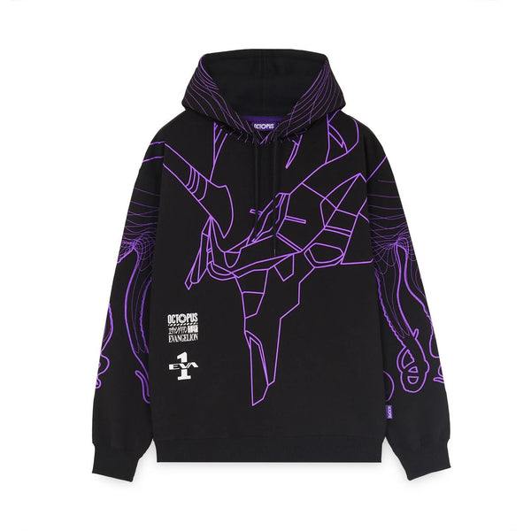 EVANGELION EVA 01 FLOWING OCTOPUS HOODIE